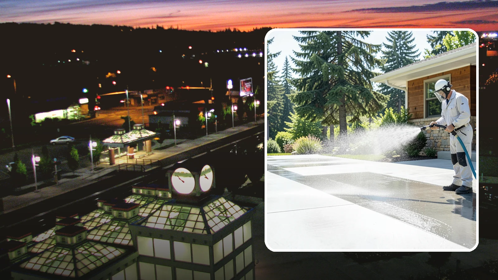 Decorative Concrete Cleaning in Auburn, King County, WA - Clean stamped and decorative concrete patios without stripping their color or protective sealer.