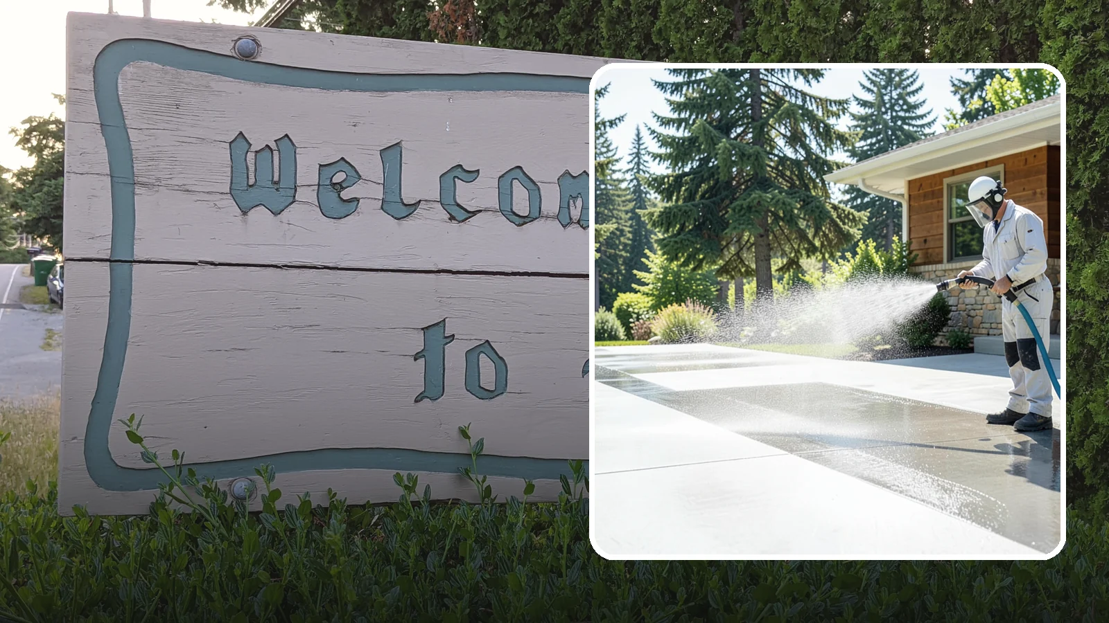 Decorative Concrete Cleaning in Brier, Snohomish County, WA - Clean stamped and decorative concrete patios without stripping their color or protective sealer.