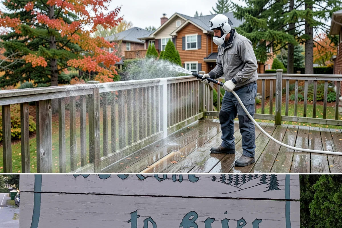 Decorative Concrete Cleaning in Brier, Snohomish County, WA - Decorative concrete cleans and reseals best in dry summer weather for proper sealer cure.