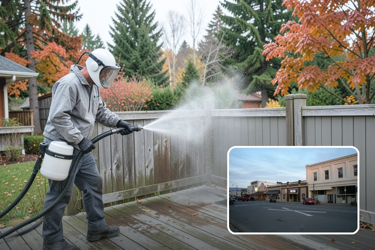 Decorative Concrete Cleaning in Burlington, Skagit County, WA - Preserves integral color and stamped detail