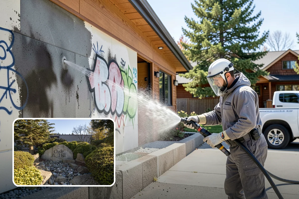 Decorative Concrete Cleaning in Clyde Hill, King County, WA - Preserves integral color and stamped detail