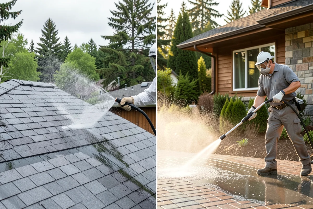 Decorative Concrete Cleaning in DuPont, Pierce County, WA - Clear the patio and inspect the sealer condition