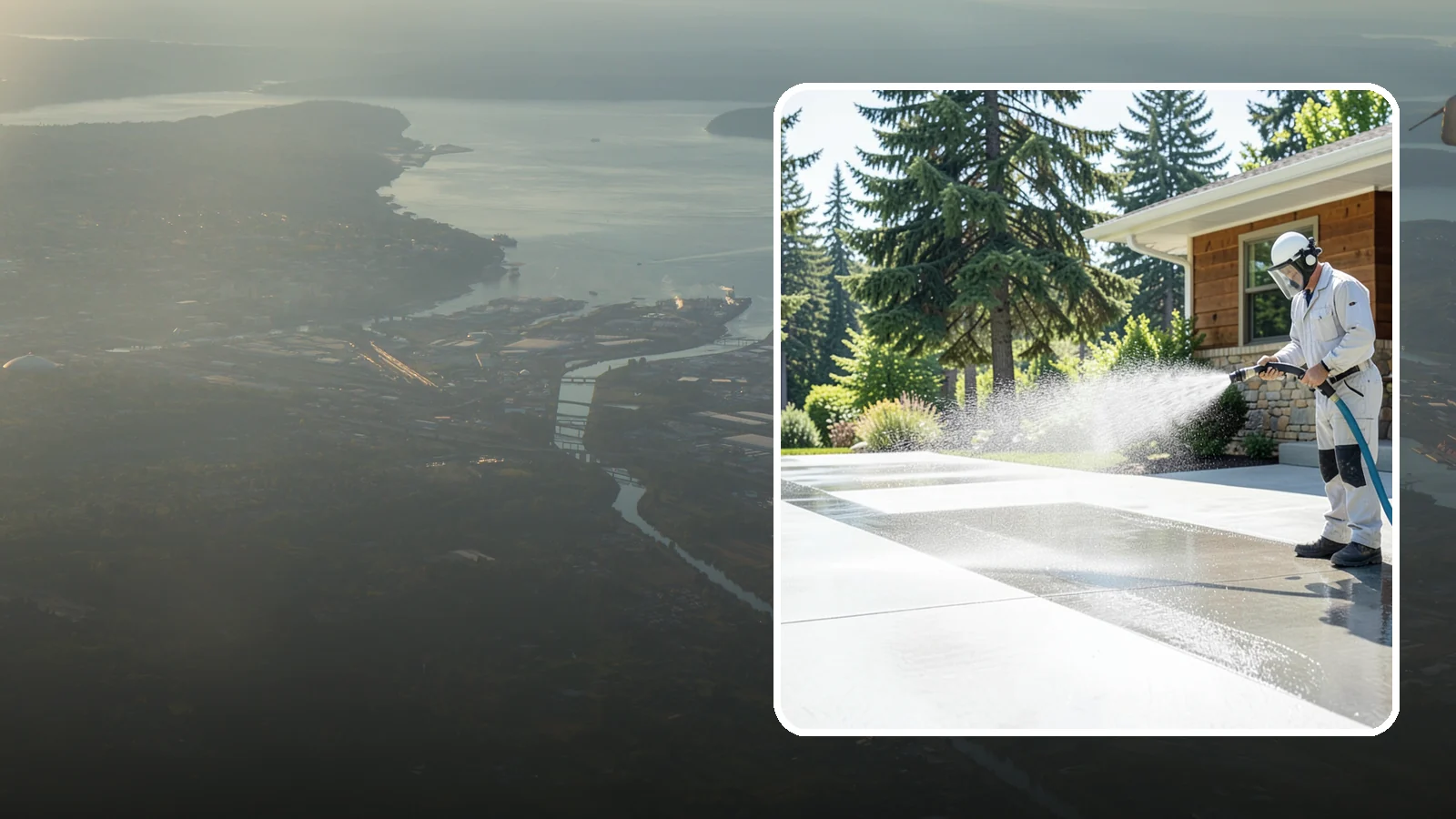Decorative Concrete Cleaning in Fife, Pierce County, WA - Clean stamped and decorative concrete patios without stripping their color or protective sealer.
