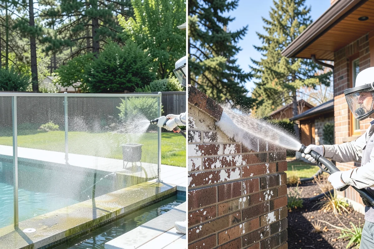 Decorative Concrete Cleaning in Gold Bar, Snohomish County, WA - Clear the patio and inspect the sealer condition