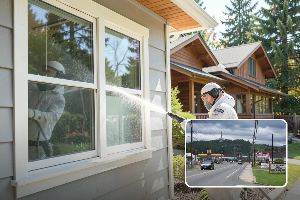 Decorative Concrete Cleaning in Granite Falls, Snohomish County, WA - Preserves integral color and stamped detail
