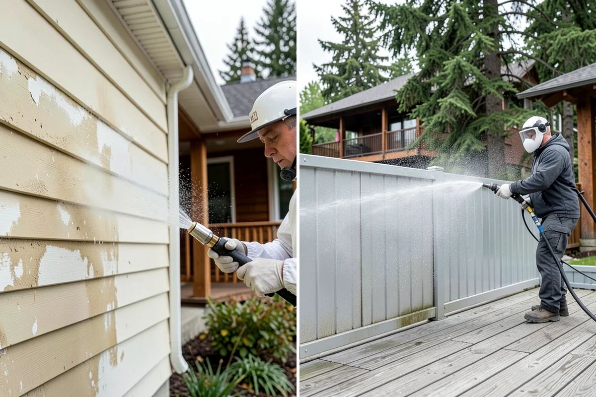 Decorative Concrete Cleaning in Hunts Point, King County, WA - Clear the patio and inspect the sealer condition