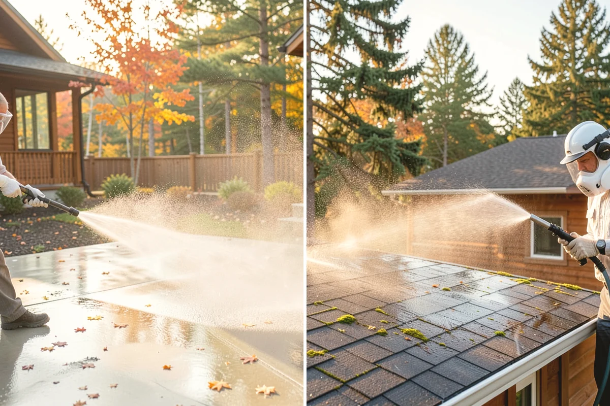 Decorative Concrete Cleaning in Issaquah, King County, WA - Clear the patio and inspect the sealer condition