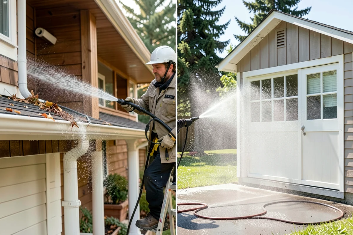 Decorative Concrete Cleaning in Kenmore, King County, WA - Clear the patio and inspect the sealer condition