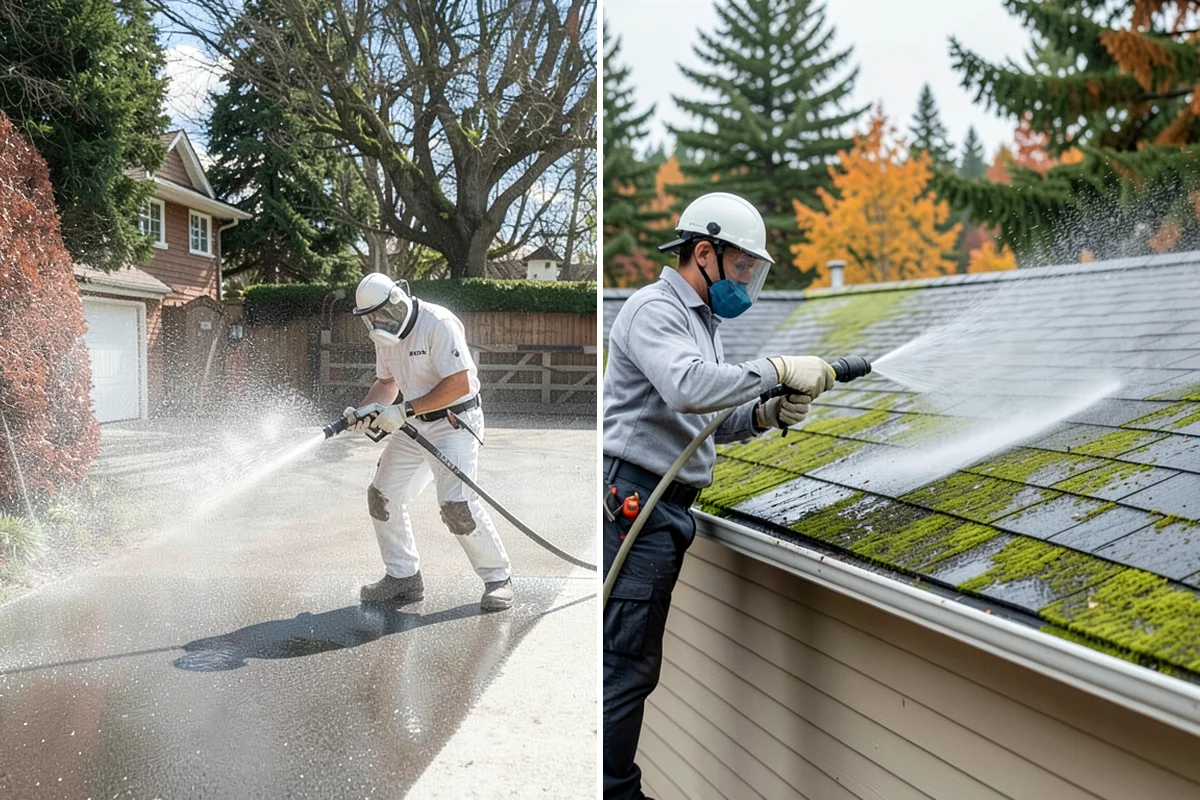 Decorative Concrete Cleaning in Lakewood, Pierce County, WA - Clear the patio and inspect the sealer condition