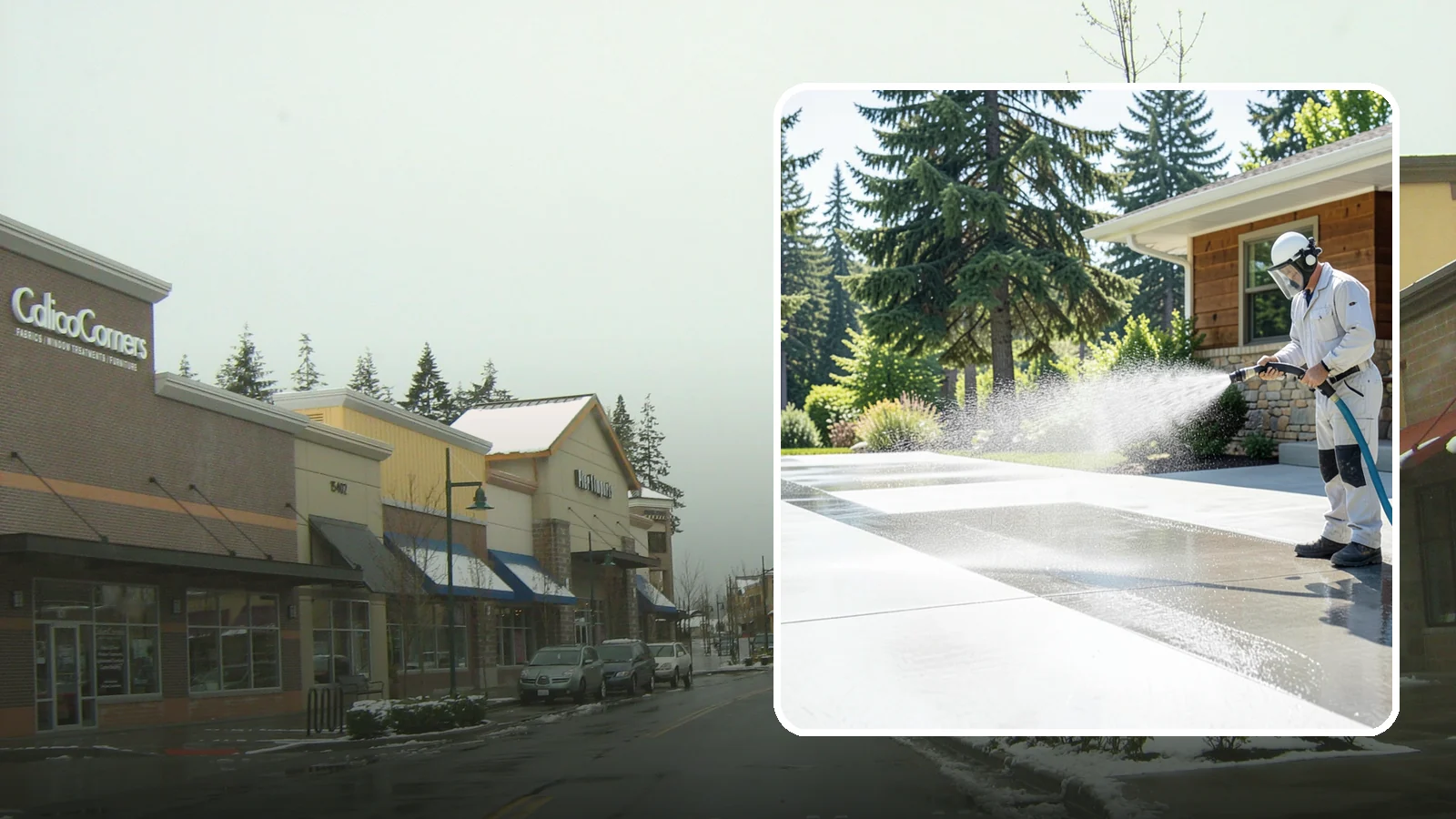 Decorative Concrete Cleaning in Mill Creek, Snohomish County, WA - Clean stamped and decorative concrete patios without stripping their color or protective sealer.