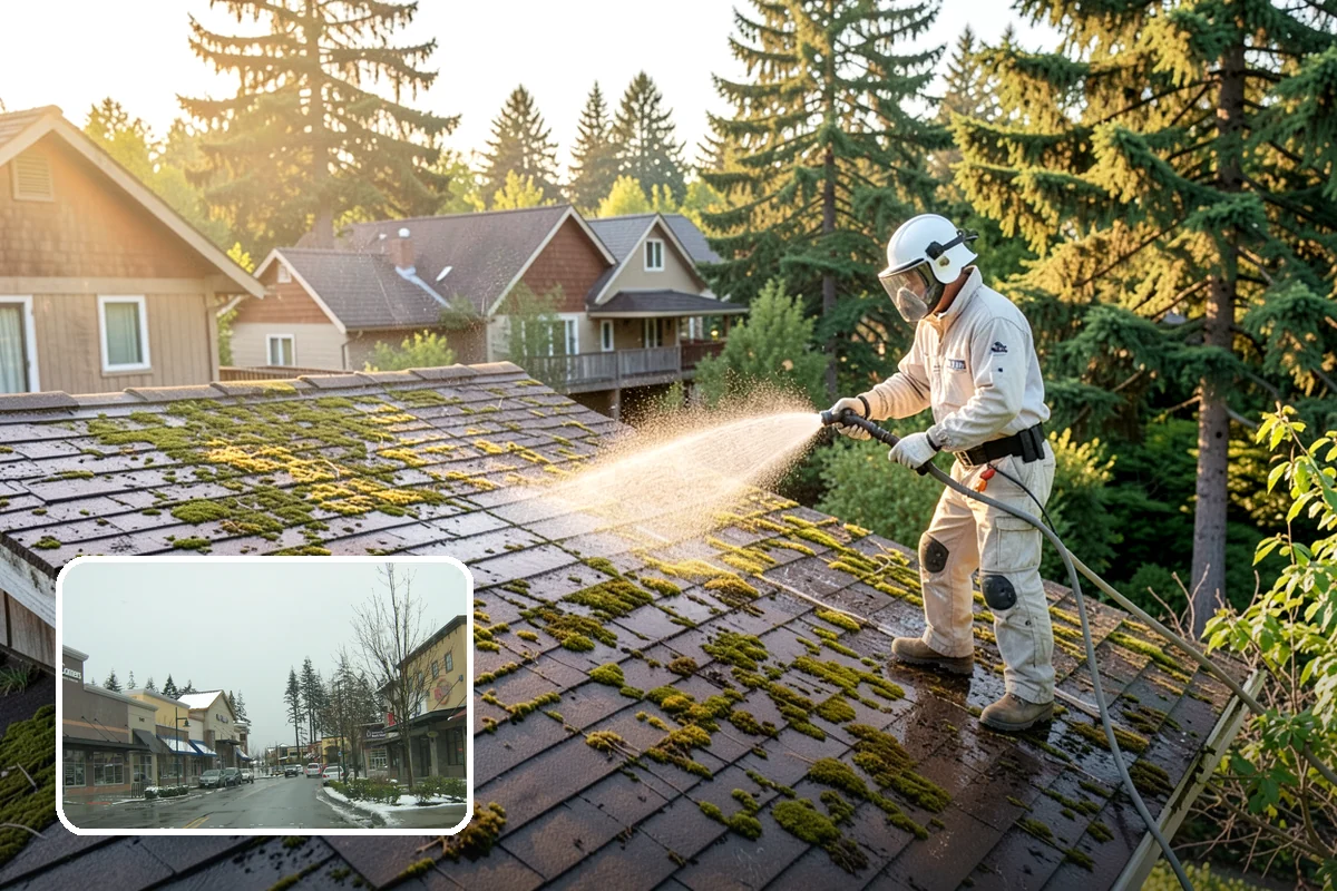 Decorative Concrete Cleaning in Mill Creek, Snohomish County, WA - Preserves integral color and stamped detail