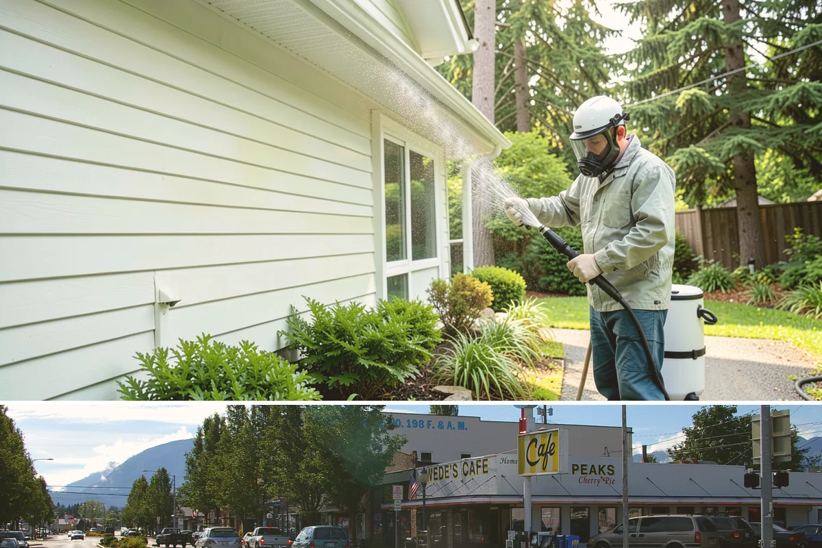 Decorative Concrete Cleaning in North Bend, King County, WA - Decorative concrete cleans and reseals best in dry summer weather for proper sealer cure.