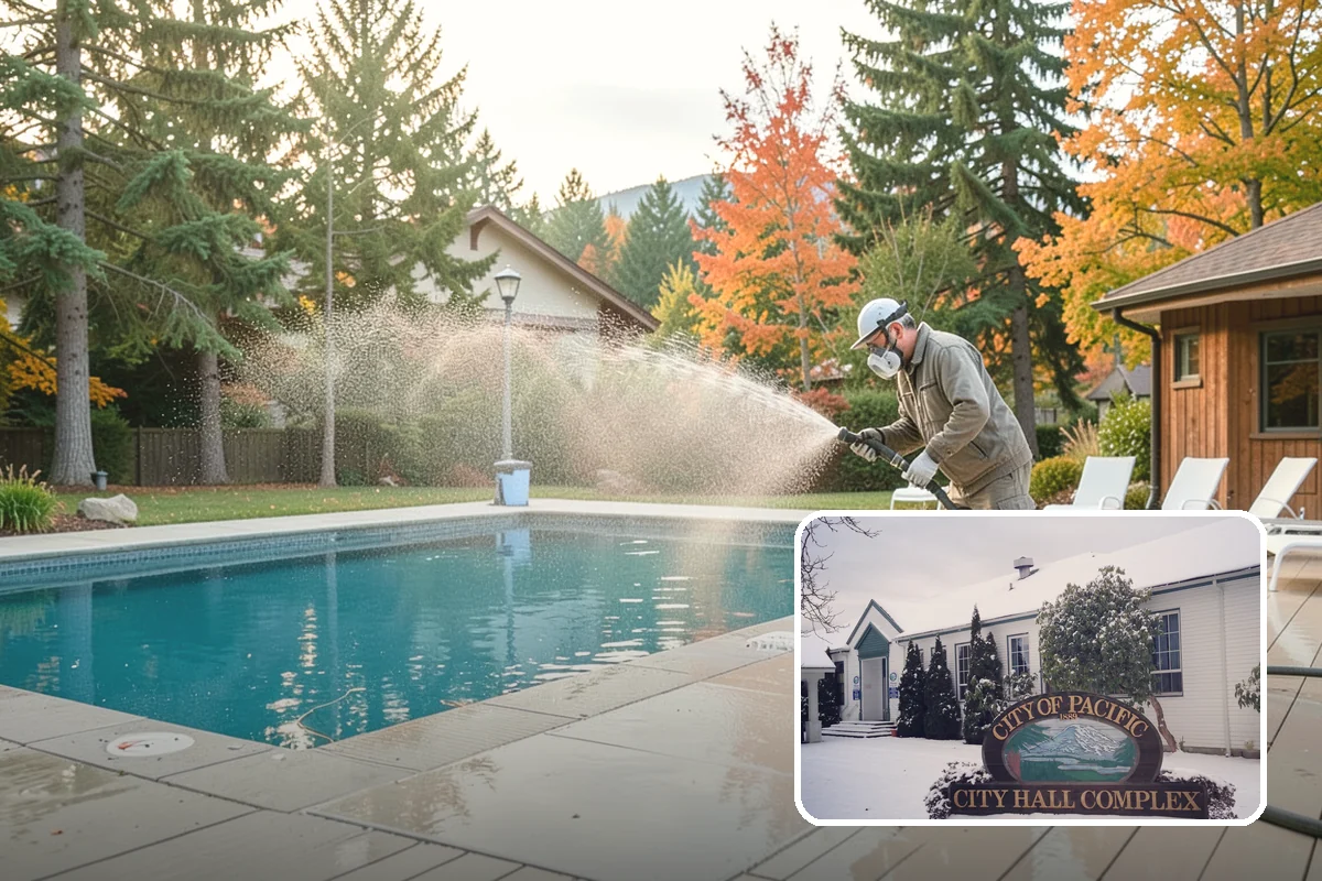 Decorative Concrete Cleaning in Pacific, King County, WA - Preserves integral color and stamped detail