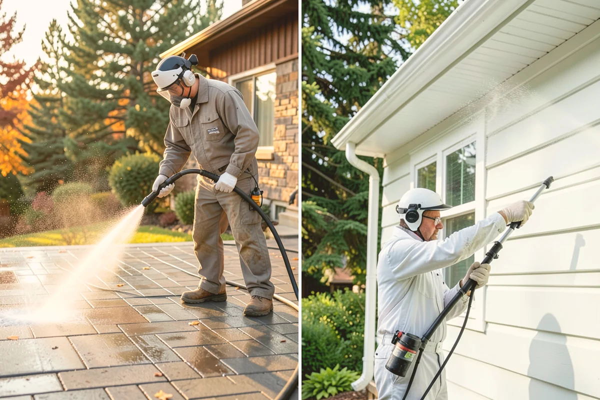 Decorative Concrete Cleaning in Snohomish, Snohomish County, WA - Clear the patio and inspect the sealer condition