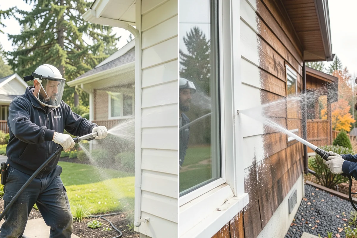Decorative Concrete Cleaning in Tacoma, Pierce County, WA - Clear the patio and inspect the sealer condition