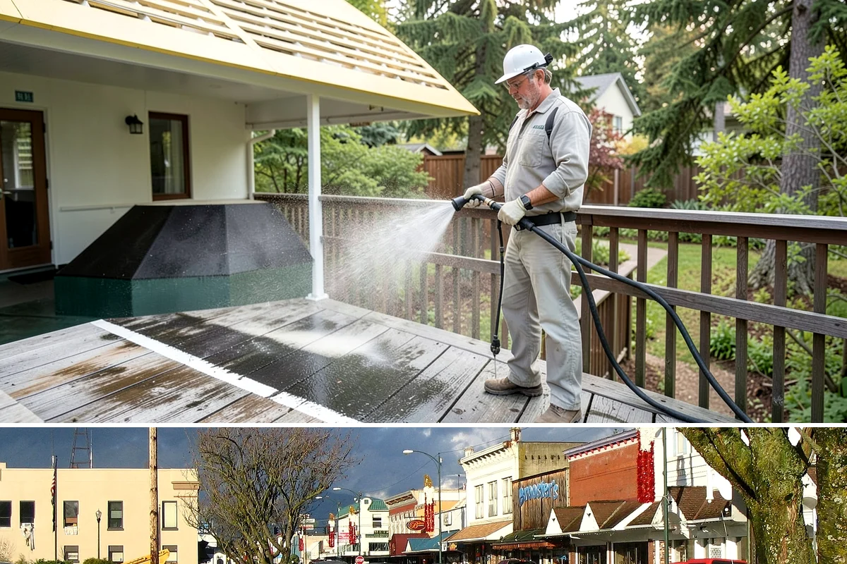 Decorative Rock Cleaning in Arlington, Snohomish County, WA - Decorative rock is best cleaned in spring to clear winter debris and again in fall after leaf drop.