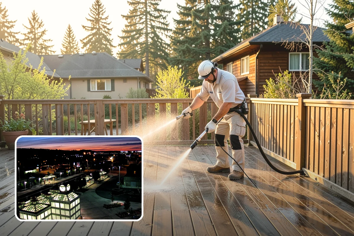 Decorative Rock Cleaning in Auburn, King County, WA - Restores the natural color of landscape stone