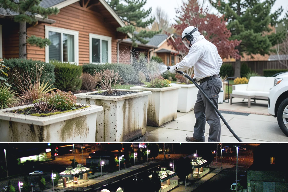 Decorative Rock Cleaning in Auburn, King County, WA - Decorative rock is best cleaned in spring to clear winter debris and again in fall after leaf drop.
