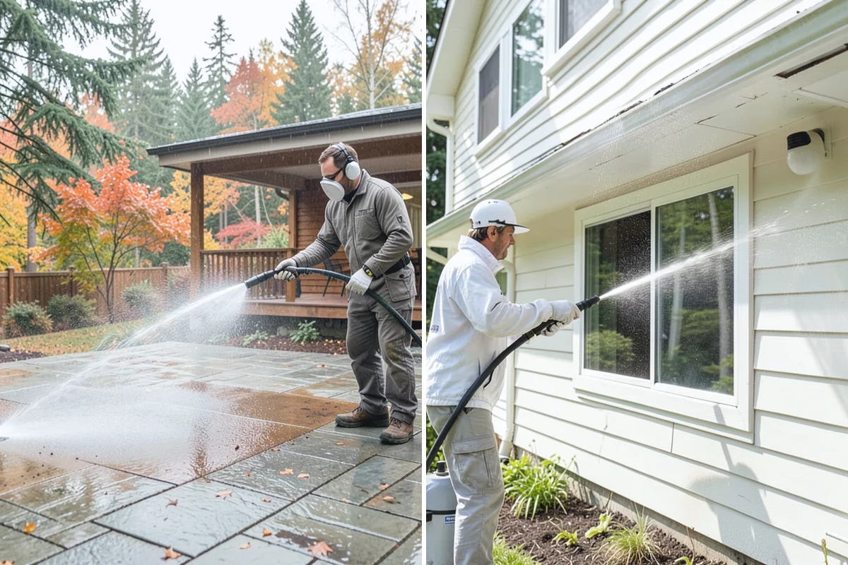 Decorative Rock Cleaning in Beaux Arts Village, King County, WA - Clear leaves and large debris from the bed