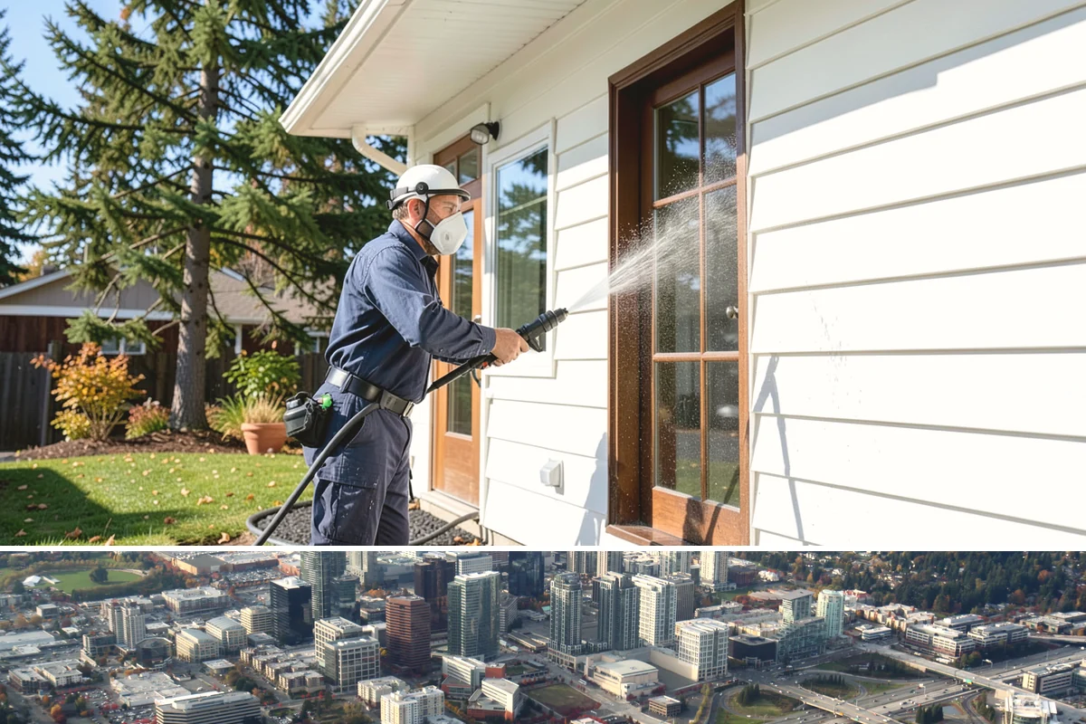 Decorative Rock Cleaning in Bellevue, King County, WA - Decorative rock is best cleaned in spring to clear winter debris and again in fall after leaf drop.