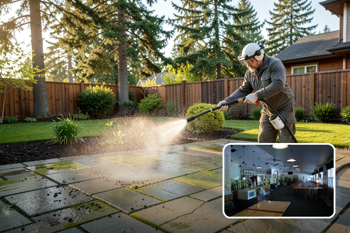 Decorative Rock Cleaning in Black Diamond, King County, WA - Restores the natural color of landscape stone