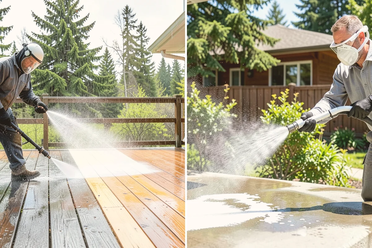 Decorative Rock Cleaning in Bothell, King County, WA - Clear leaves and large debris from the bed