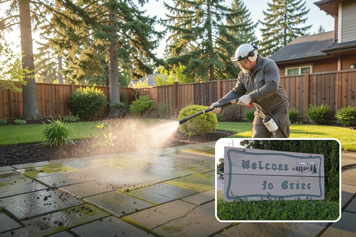Decorative Rock Cleaning in Brier, Snohomish County, WA - Restores the natural color of landscape stone