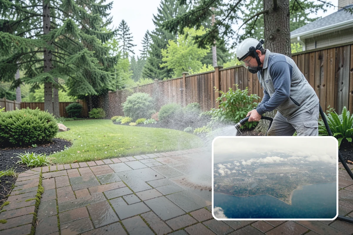 Decorative Rock Cleaning in Burien, King County, WA - Restores the natural color of landscape stone