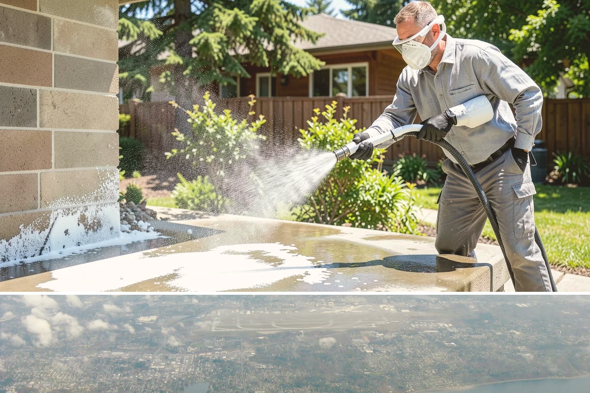 Decorative Rock Cleaning in Burien, King County, WA - Decorative rock is best cleaned in spring to clear winter debris and again in fall after leaf drop.