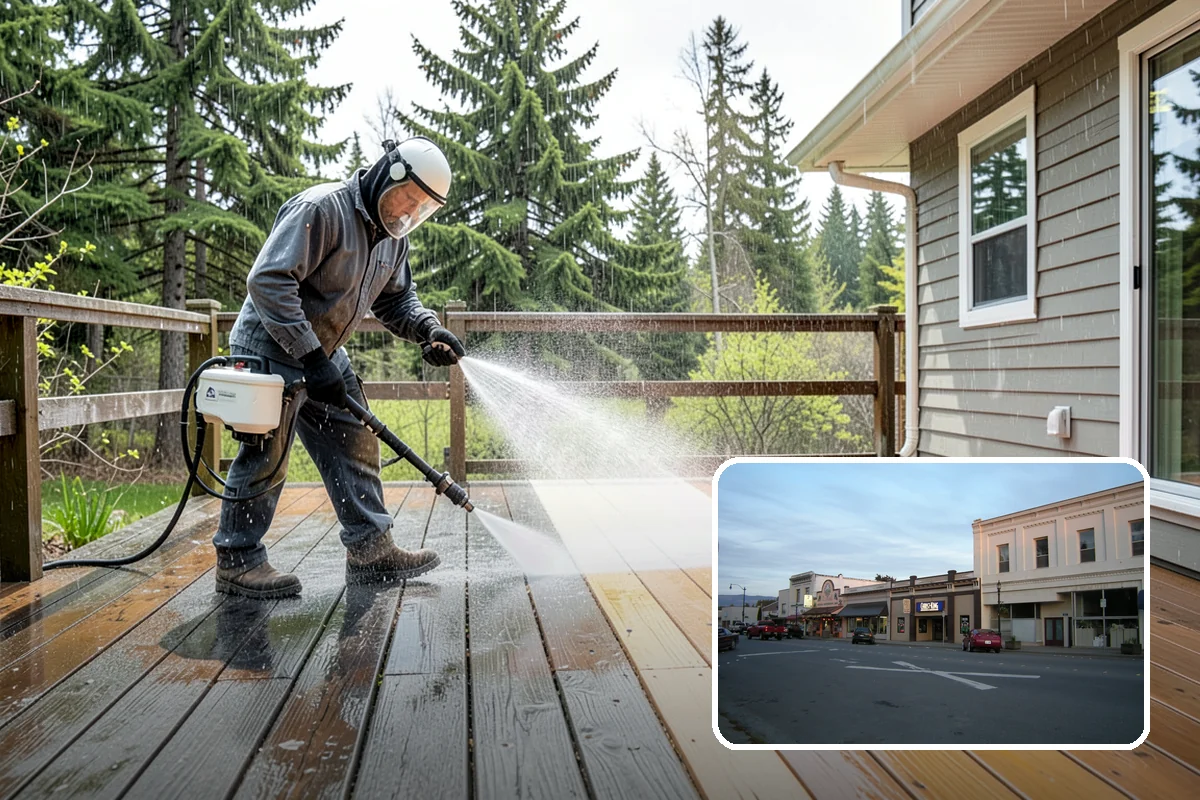 Decorative Rock Cleaning in Burlington, Skagit County, WA - Restores the natural color of landscape stone