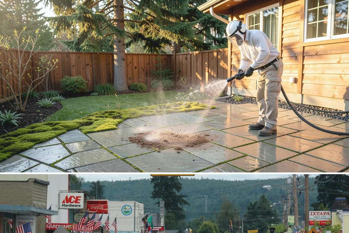 Decorative Rock Cleaning in Carnation, King County, WA - Decorative rock is best cleaned in spring to clear winter debris and again in fall after leaf drop.
