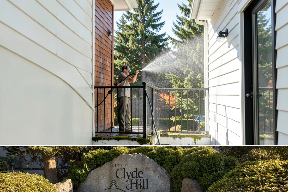 Decorative Rock Cleaning in Clyde Hill, King County, WA - Decorative rock is best cleaned in spring to clear winter debris and again in fall after leaf drop.