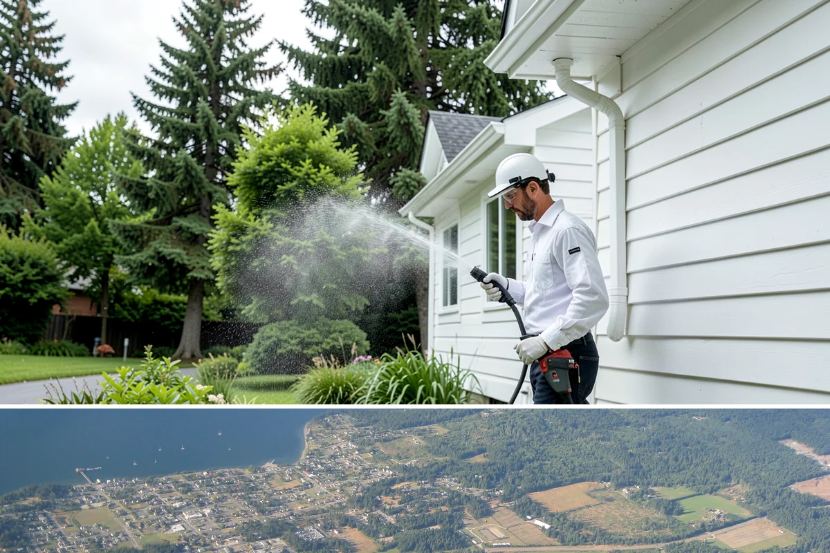 Decorative Rock Cleaning in Coupeville, Island County, WA - Decorative rock is best cleaned in spring to clear winter debris and again in fall after leaf drop.