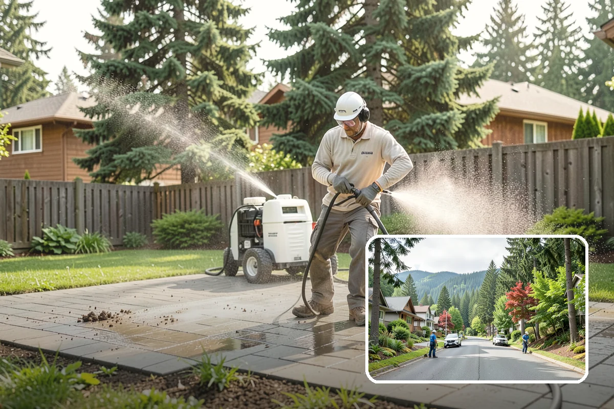 Decorative Rock Cleaning in Darrington, Snohomish County, WA - Restores the natural color of landscape stone