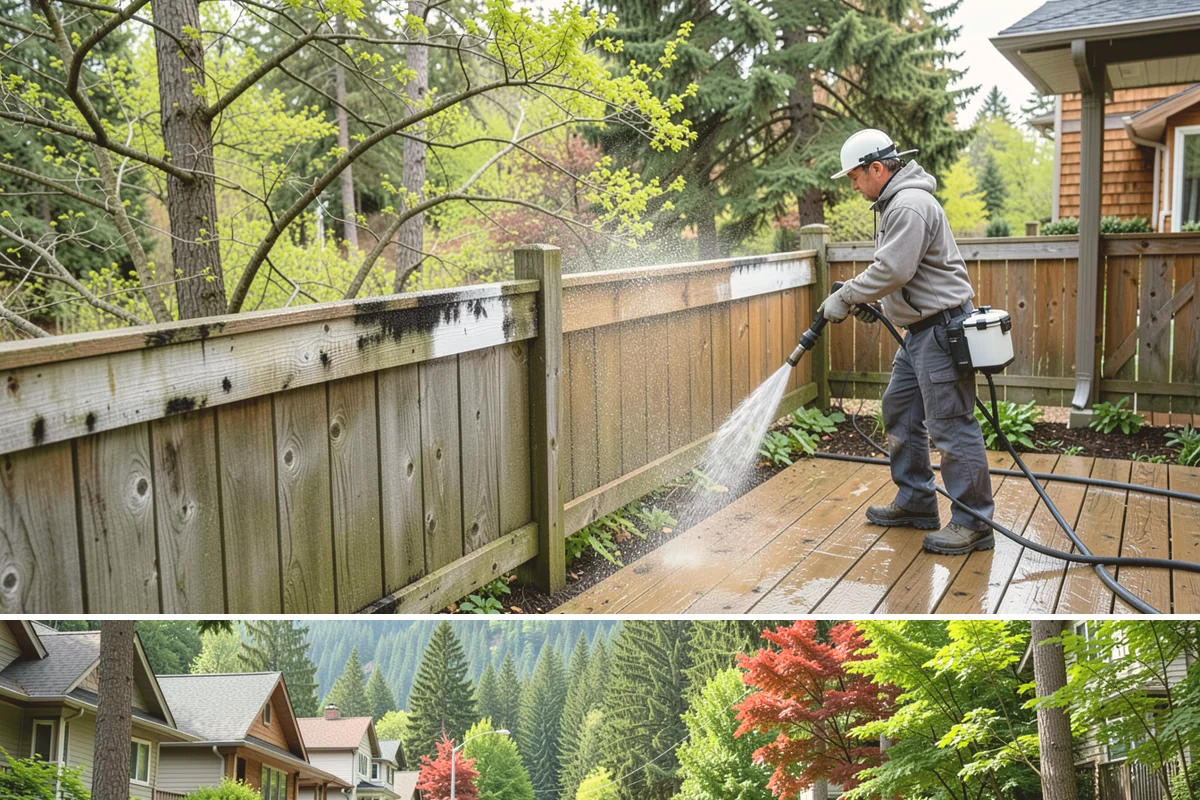 Decorative Rock Cleaning in Darrington, Snohomish County, WA - Decorative rock is best cleaned in spring to clear winter debris and again in fall after leaf drop.