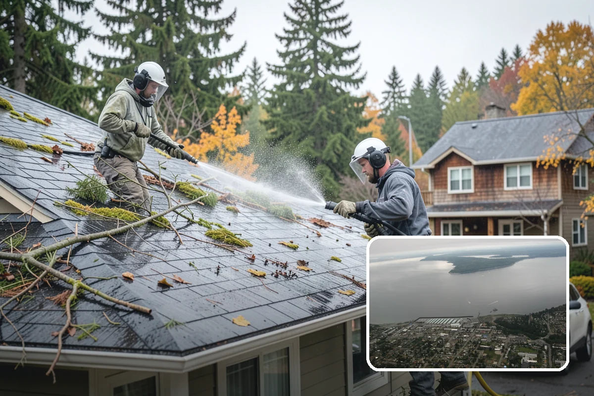 Decorative Rock Cleaning in Des Moines, King County, WA - Restores the natural color of landscape stone
