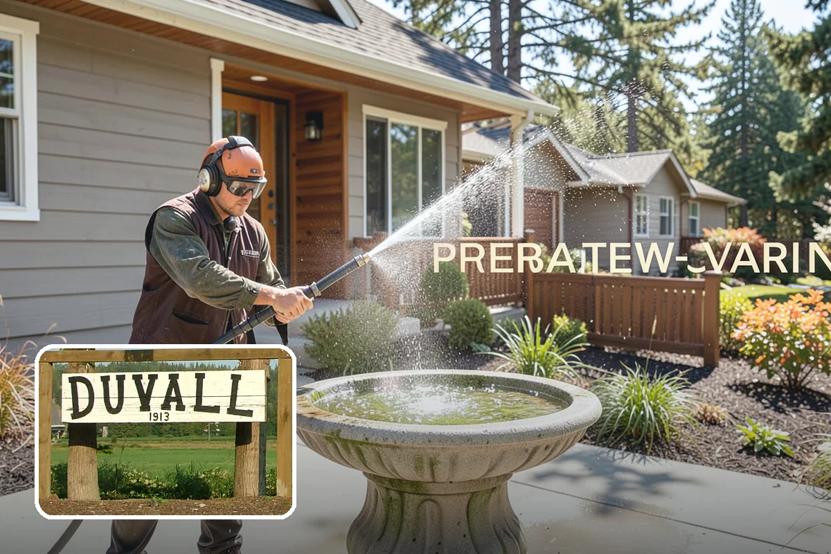 Decorative Rock Cleaning in Duvall, King County, WA - Restores the natural color of landscape stone