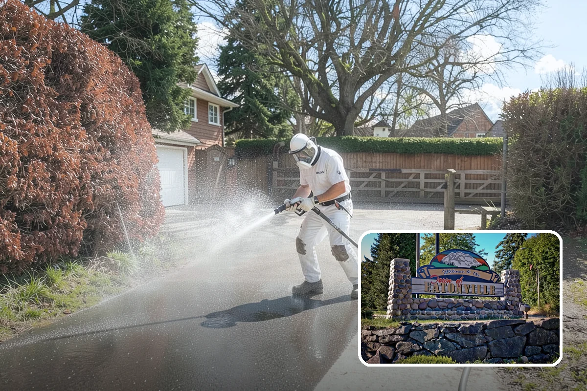 Decorative Rock Cleaning in Eatonville, Pierce County, WA - Restores the natural color of landscape stone