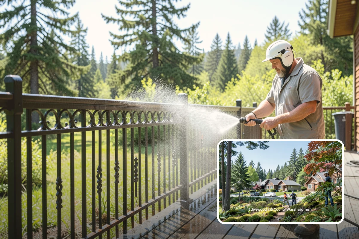 Decorative Rock Cleaning in Edgewood, Pierce County, WA - Restores the natural color of landscape stone