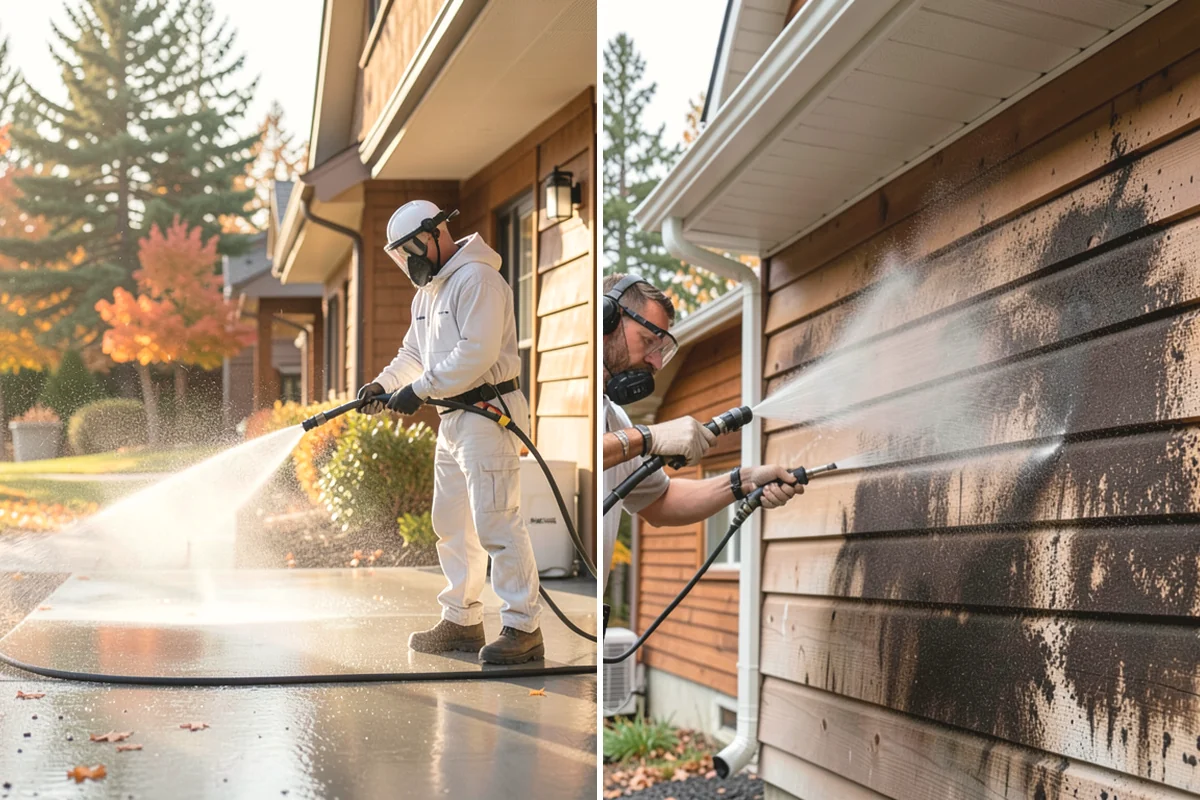 Decorative Rock Cleaning in Edgewood, Pierce County, WA - Clear leaves and large debris from the bed