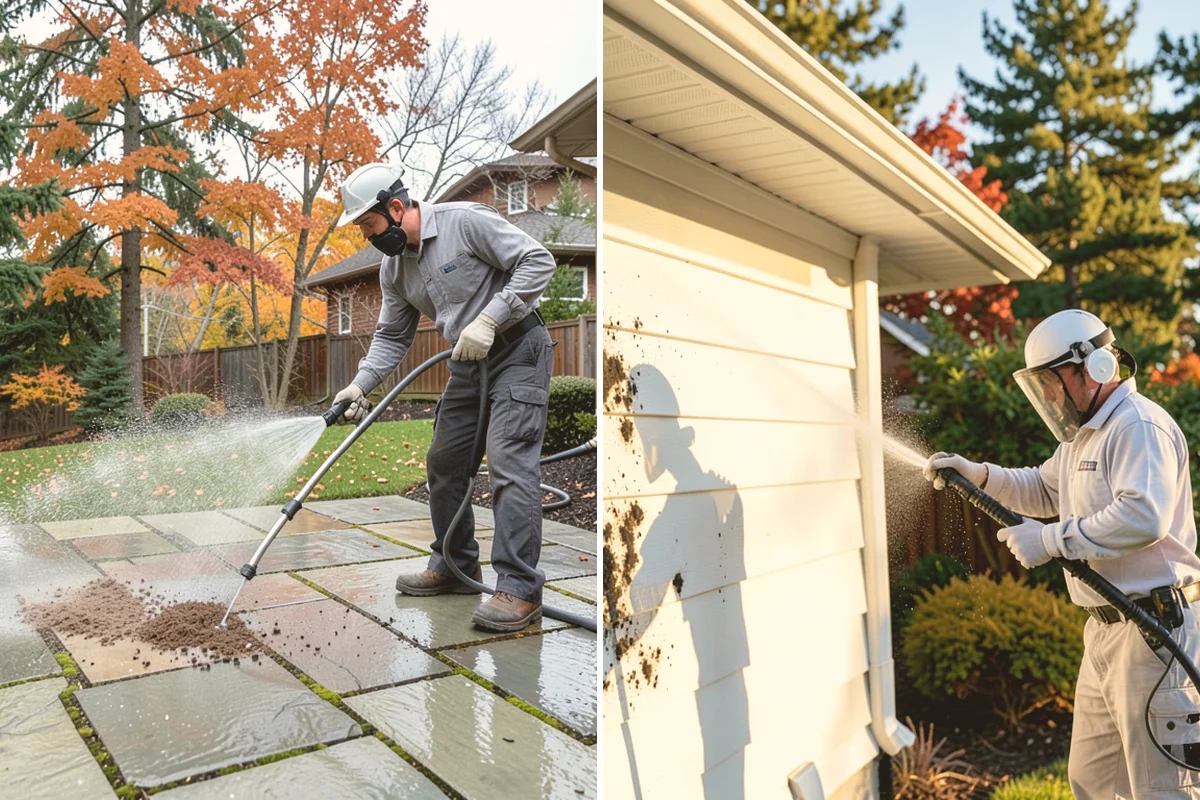 Decorative Rock Cleaning in Edmonds, Snohomish County, WA - Clear leaves and large debris from the bed