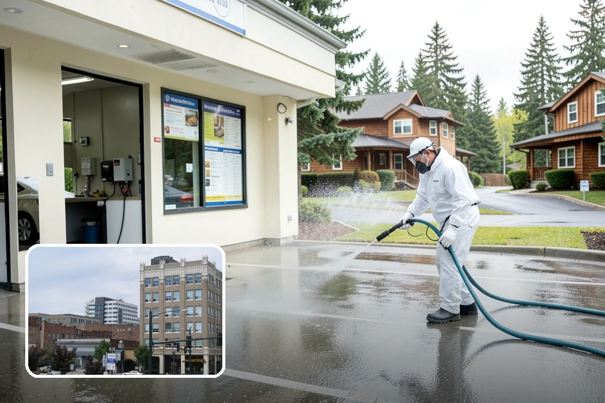 Decorative Rock Cleaning in Everett, Snohomish County, WA - Restores the natural color of landscape stone