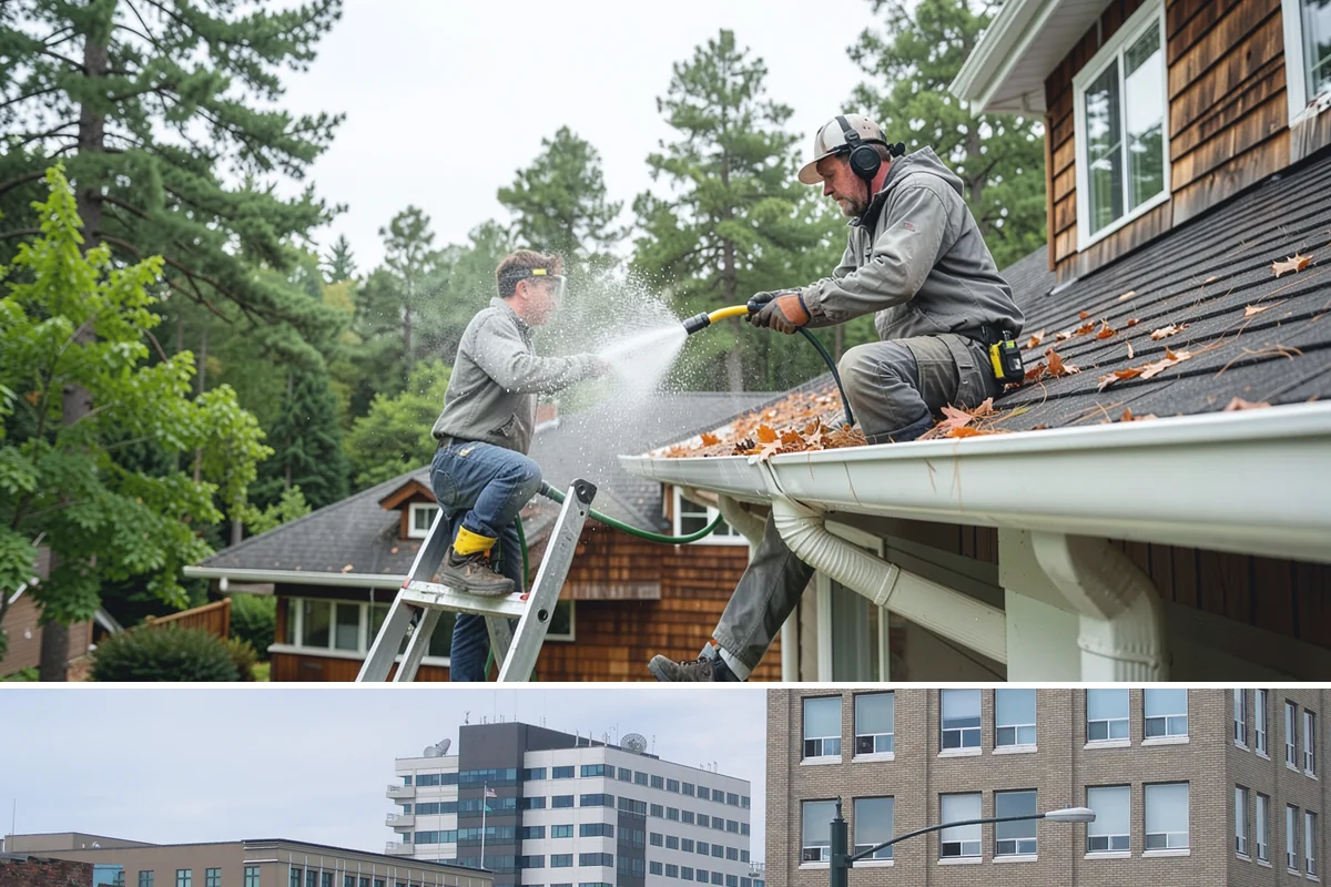 Decorative Rock Cleaning in Everett, Snohomish County, WA - Decorative rock is best cleaned in spring to clear winter debris and again in fall after leaf drop.