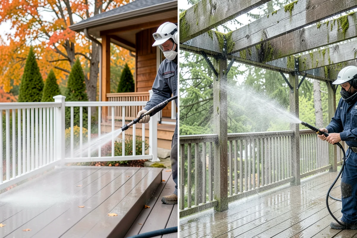 Decorative Rock Cleaning in Federal Way, King County, WA - Clear leaves and large debris from the bed