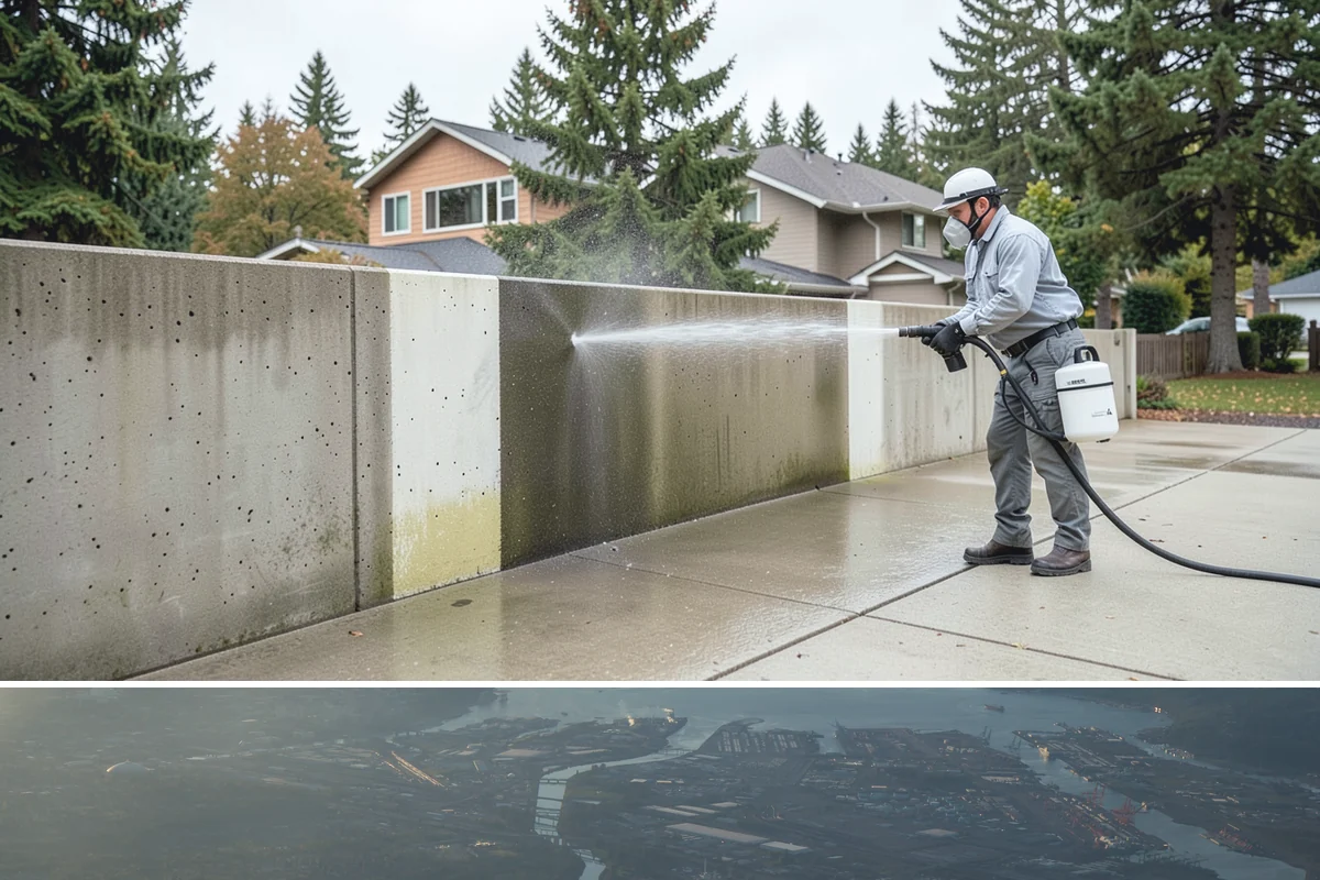 Decorative Rock Cleaning in Fife, Pierce County, WA - Decorative rock is best cleaned in spring to clear winter debris and again in fall after leaf drop.