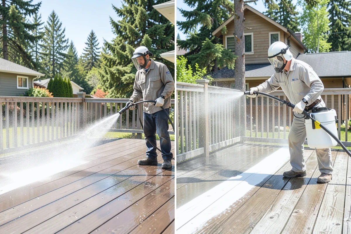 Decorative Rock Cleaning in Granite Falls, Snohomish County, WA - Clear leaves and large debris from the bed