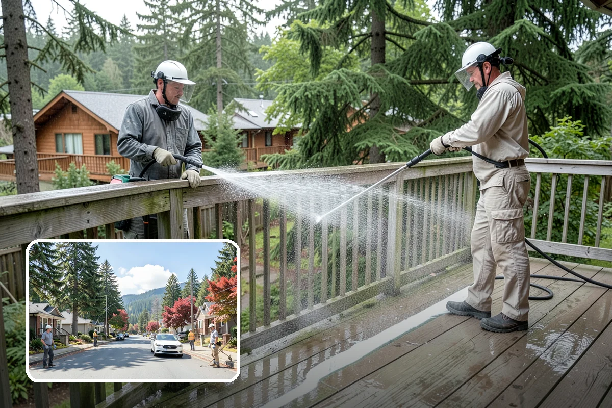Decorative Rock Cleaning in Hunts Point, King County, WA - Restores the natural color of landscape stone