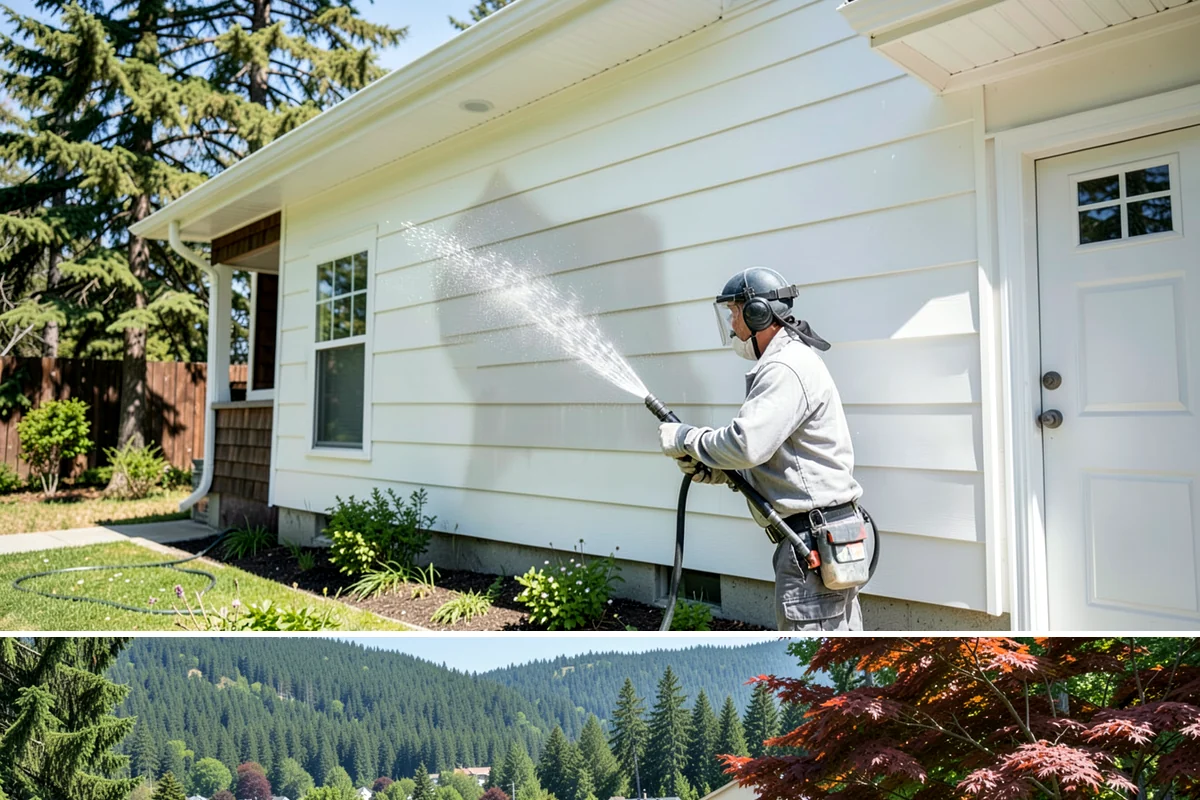 Decorative Rock Cleaning in Index, Snohomish County, WA - Decorative rock is best cleaned in spring to clear winter debris and again in fall after leaf drop.