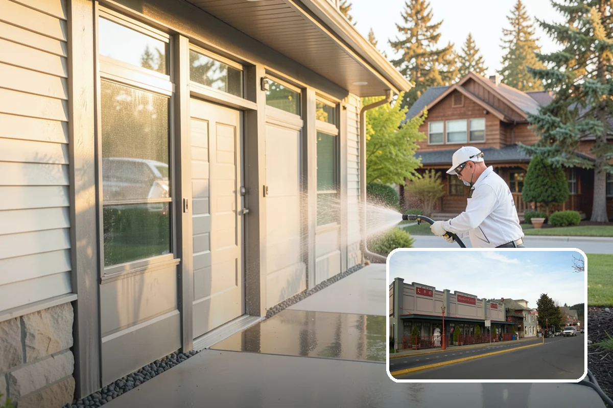 Decorative Rock Cleaning in Issaquah, King County, WA - Restores the natural color of landscape stone