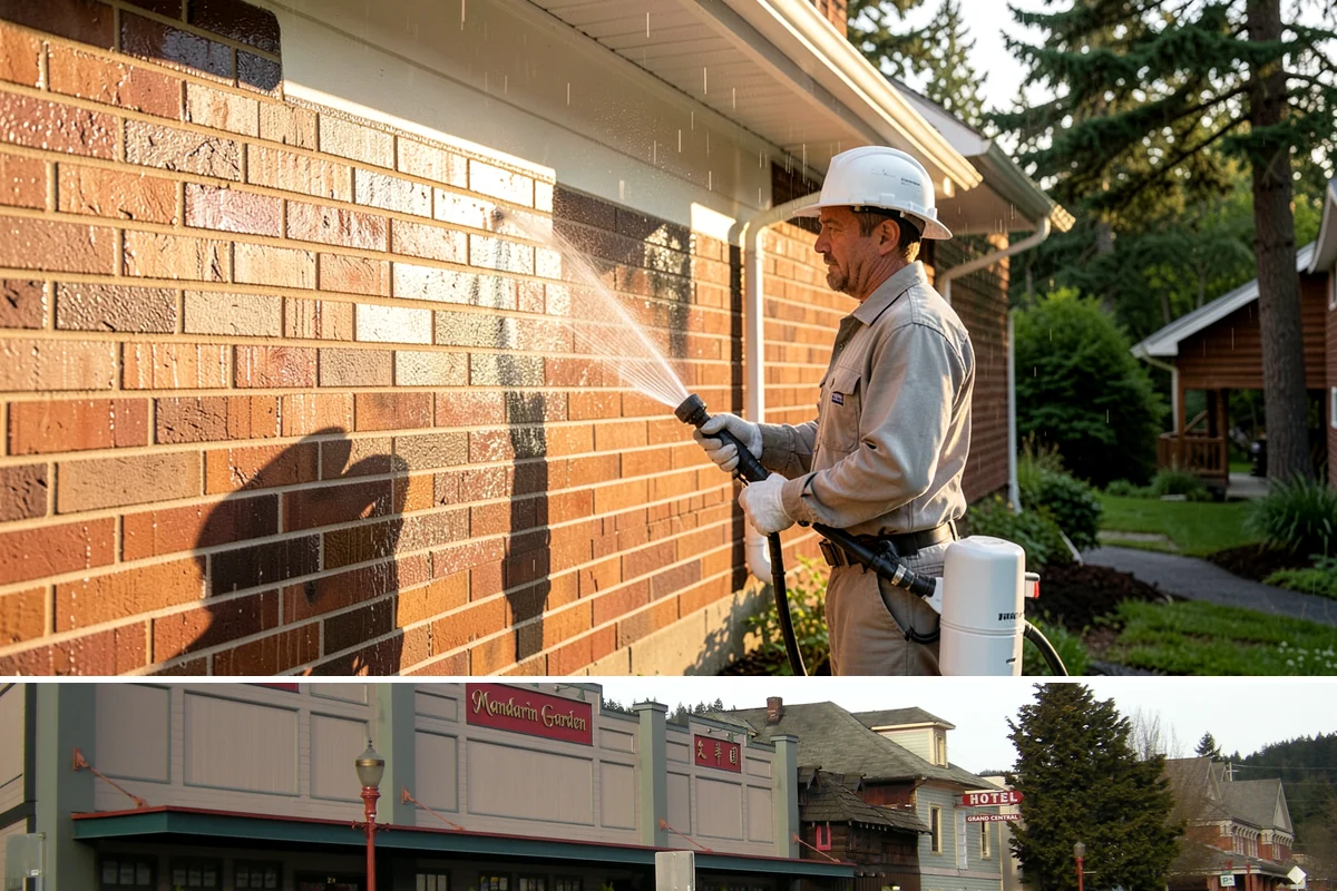 Decorative Rock Cleaning in Issaquah, King County, WA - Decorative rock is best cleaned in spring to clear winter debris and again in fall after leaf drop.